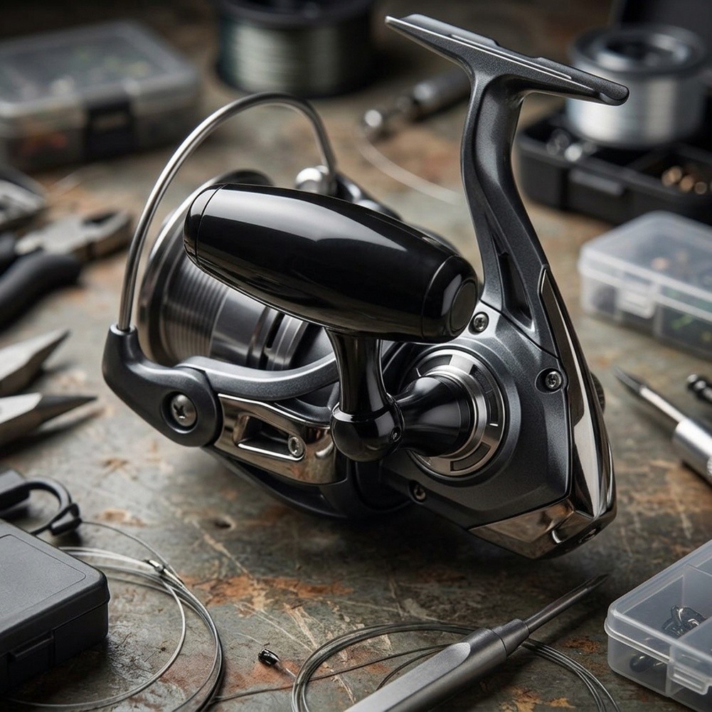 Daiwa Reel Fuego - リール交換用部品、T字型パワーノブ、高強度素材、航空機用アルミニウム製、ダイワ・フエゴ用。