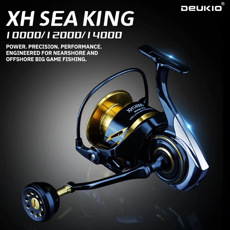 Daiwa Reel Bg - DEUKIO ロングキャストスピニングリール 10000-14000 26KG 最大ドラグ力 4.7:1