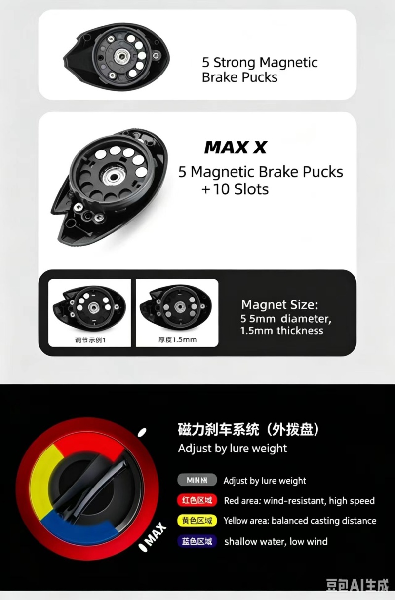 ABU GARCIA X3 メタルマイクロドロップレットホイ - Abu Garcia Reel Max のレビューと価格